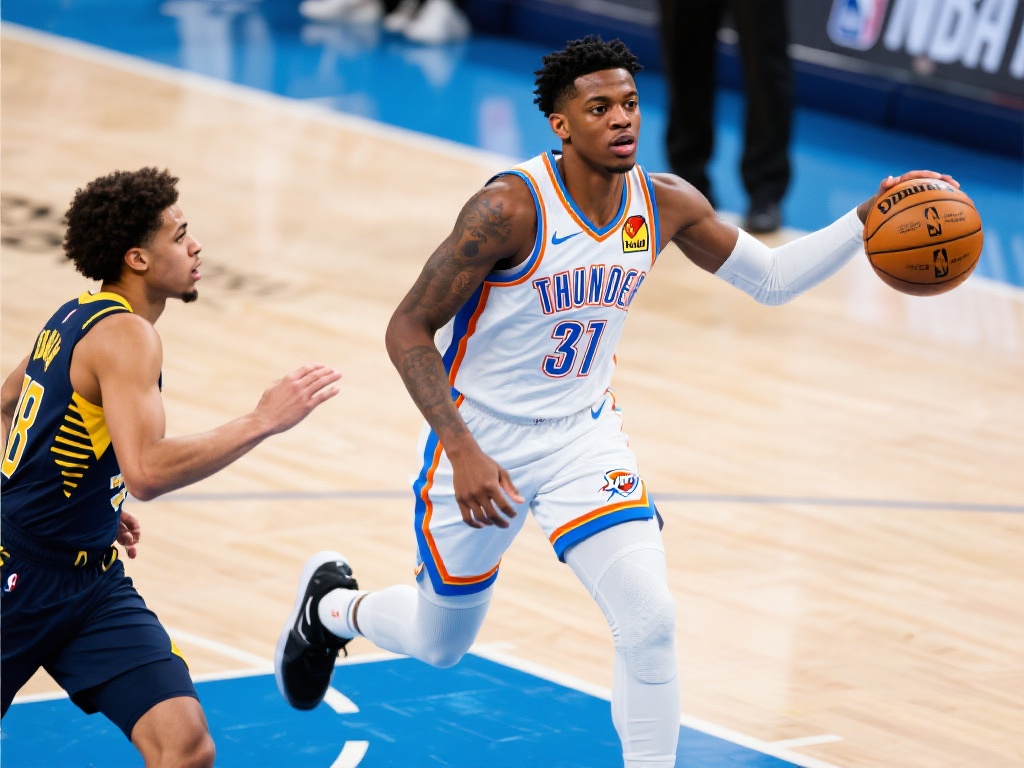 NBA总决赛6月12日:雷霆亚历山大精彩对决步行者 亚历山大个人数据尤为亮眼——全场贡献了3